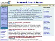 Tablet Screenshot of lankaweb.com